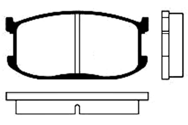 KAVO PARTS Комплект тормозных колодок, дисковый тормоз BP-4502